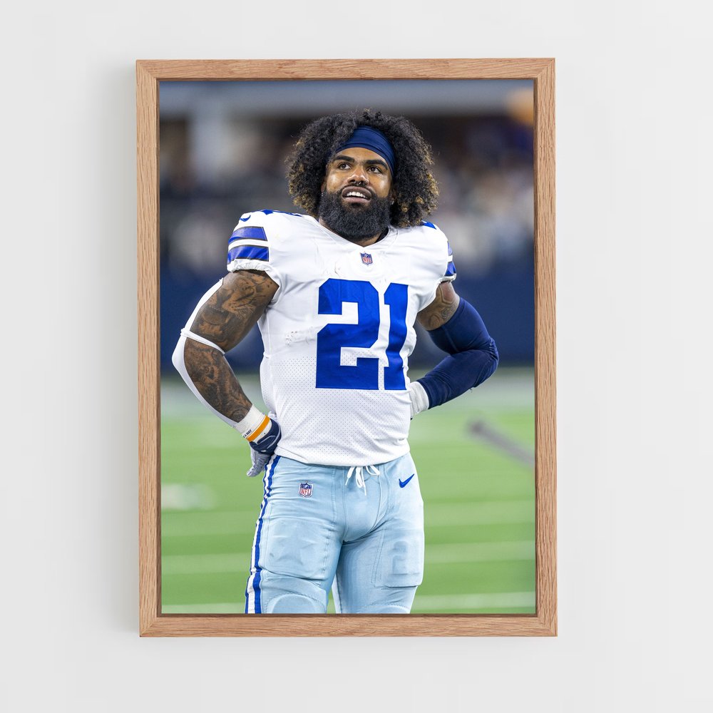 ap-ezekiel elliott-1 cadre Bois clair