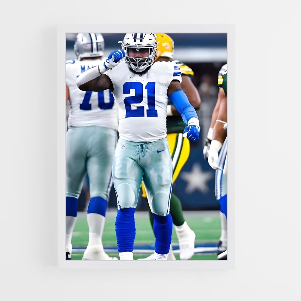 ap-ezekiel elliott-5 cadre Blanc