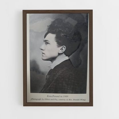 ap-ezra pound-3 cadre Bois foncé