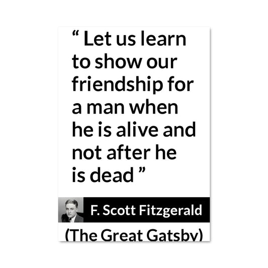 Poster F scott fitzgerald 12550