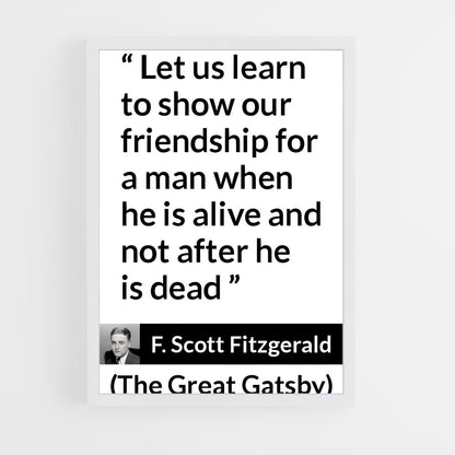 ap-f scott fitzgerald-5 cadre Blanc