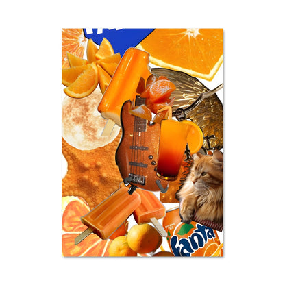 Poster Chats et Agrumes