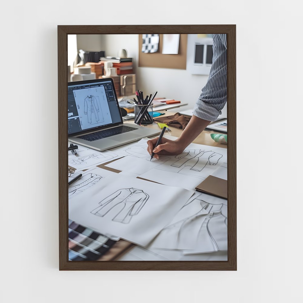 ap-fashion designer-7 cadre Bois foncé