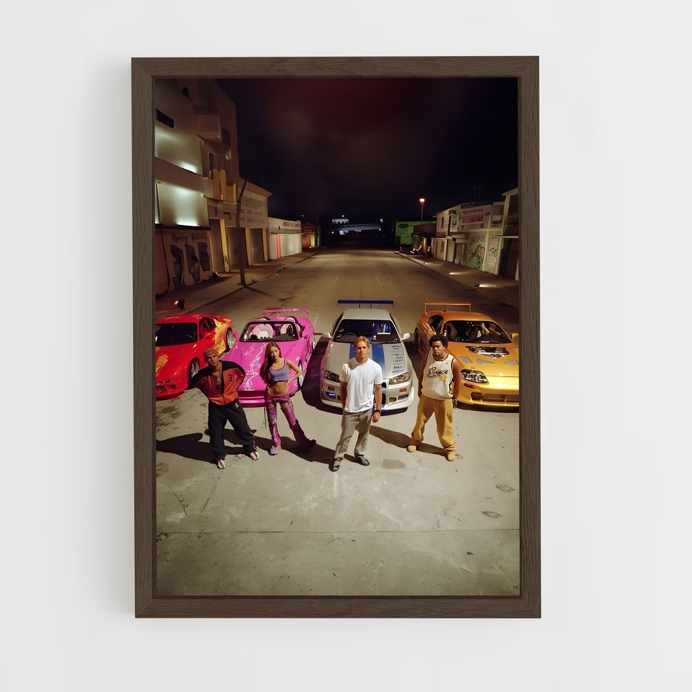 ap-fast and furious-1 cadre Bois foncé