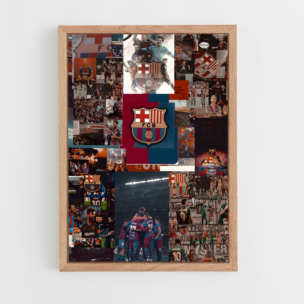 ap-fc barcelona-10 cadre Bois clair