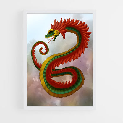 ap-feathered serpent-2 cadre Blanc
