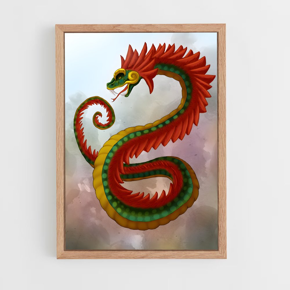ap-feathered serpent-2 cadre Bois clair