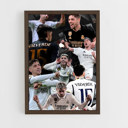 ap-federico valverde-11 cadre Bois foncé