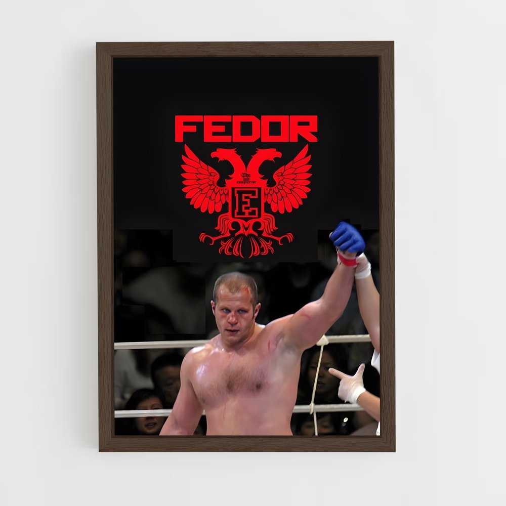ap-fedor emelianenko-1 cadre Bois foncé