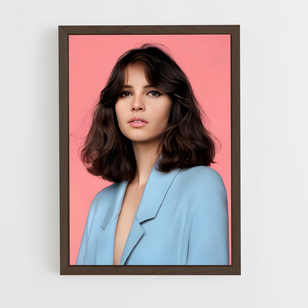 ap-felicity jones-9 cadre Bois foncé