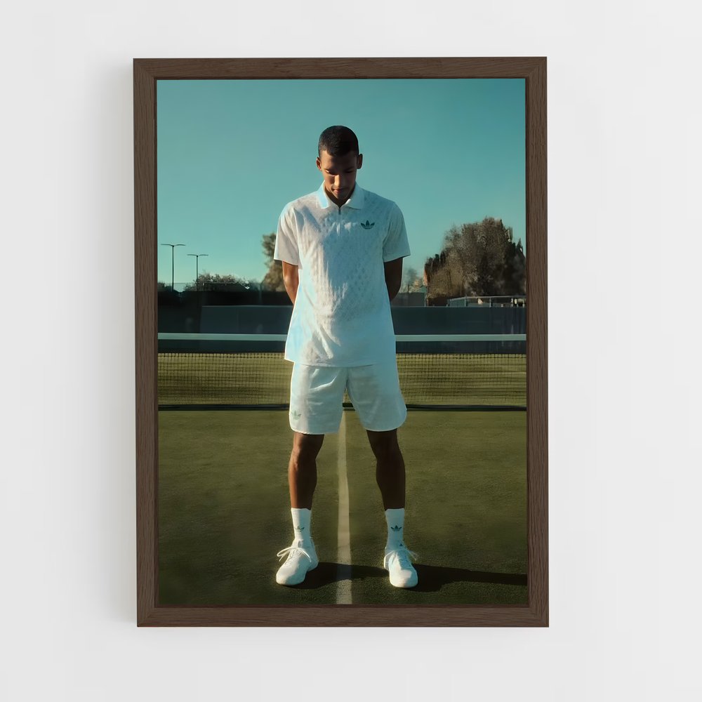 ap-felix auger-aliassime-1 cadre Bois foncé