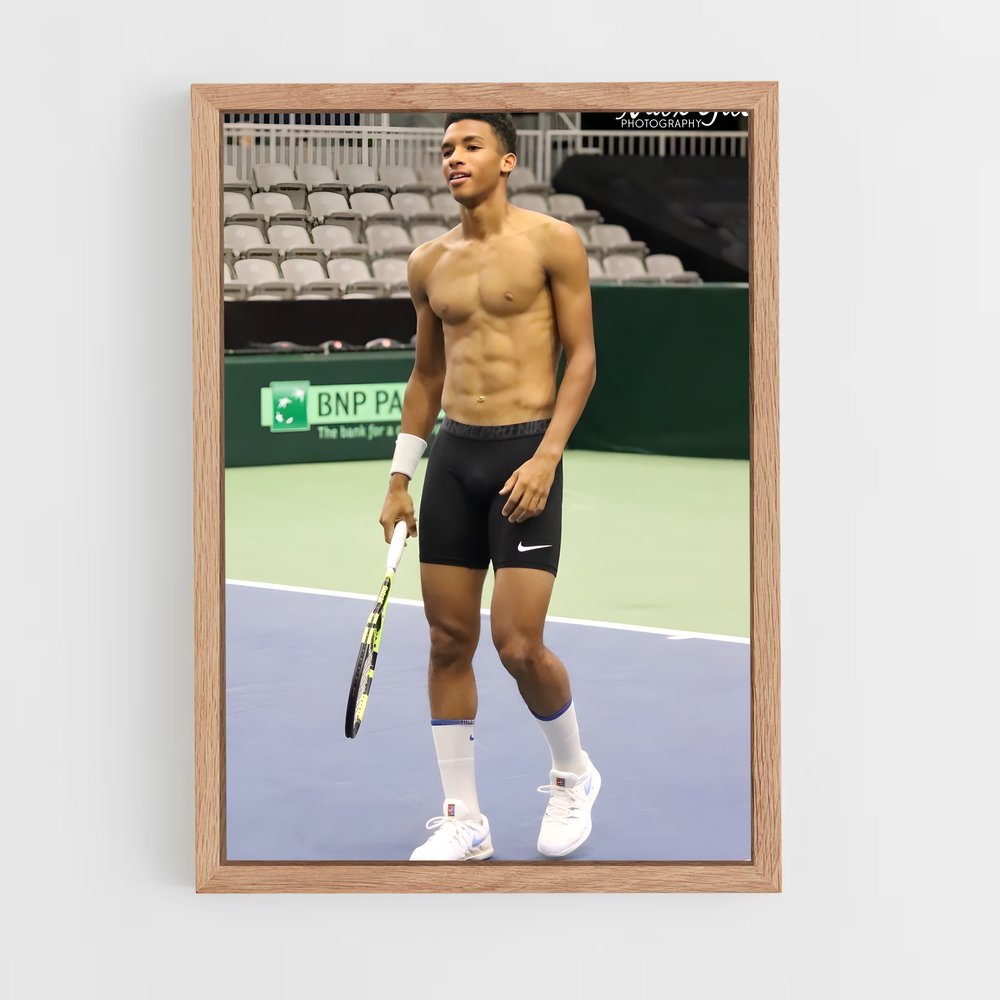 ap-felix auger-aliassime-3 cadre Bois clair