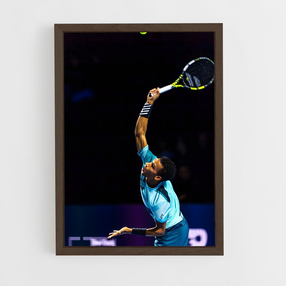 ap-felix auger-aliassime-4 cadre Bois foncé