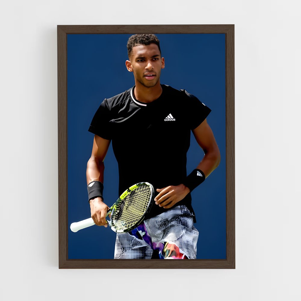 ap-felix auger-aliassime-6 cadre Bois foncé