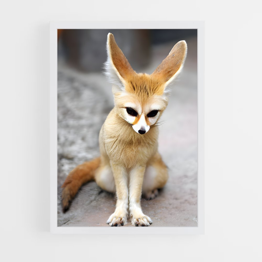 ap-fennec fox-4 cadre Blanc