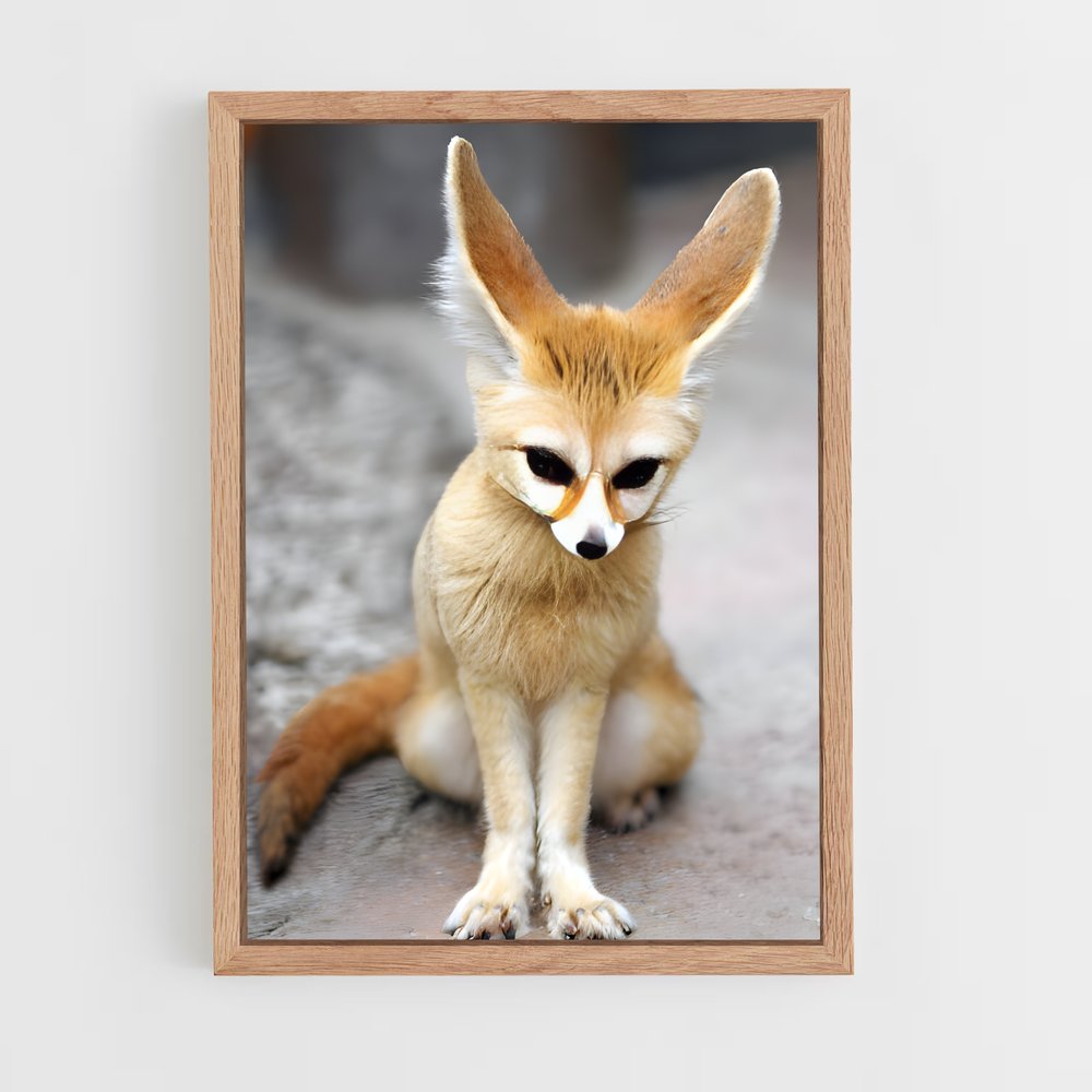 ap-fennec fox-4 cadre Bois clair