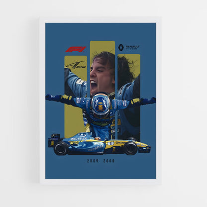 ap-fernando alonso-1 cadre Blanc