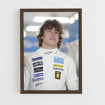 ap-fernando alonso-3 cadre Bois foncé