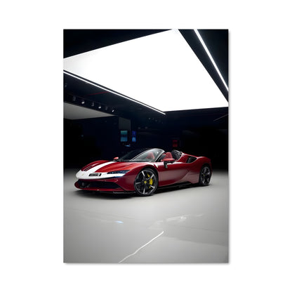 Poster Ferrari Noir Énigmatique