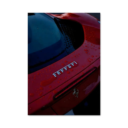 Poster Ferrari Éclat Rouge