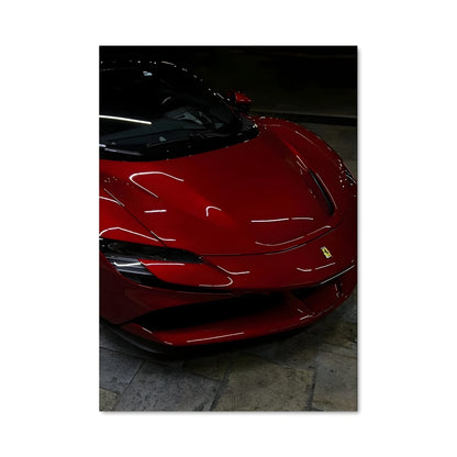 Poster Ferrari dans le Garage