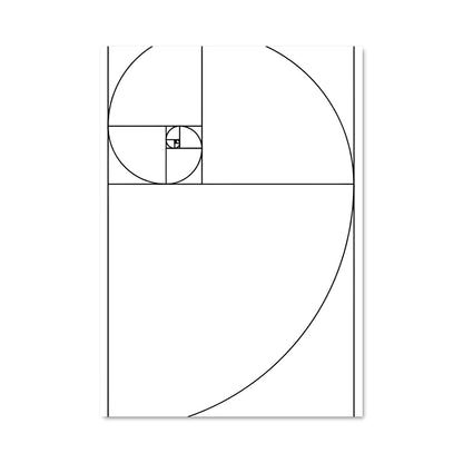 Poster Spirale Dorée