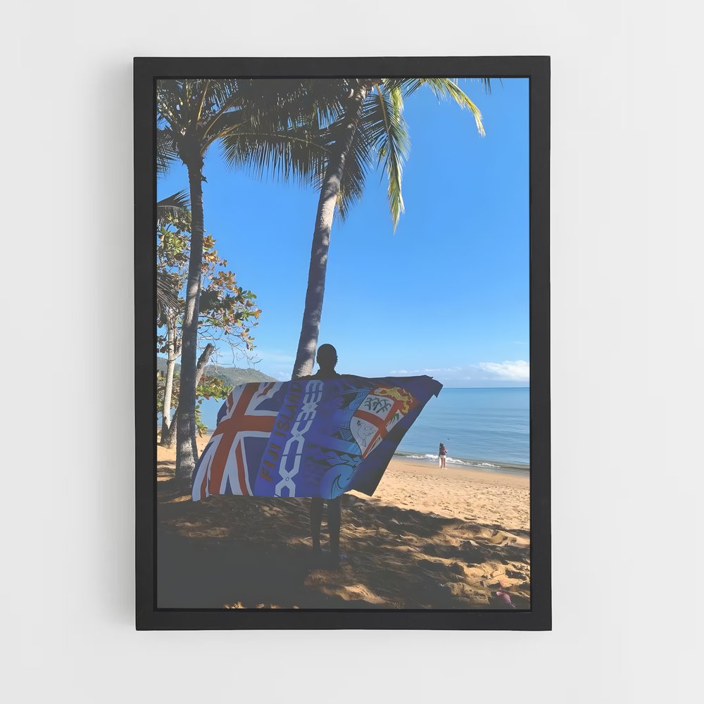 ap-fiji flag-1 cadre Noir