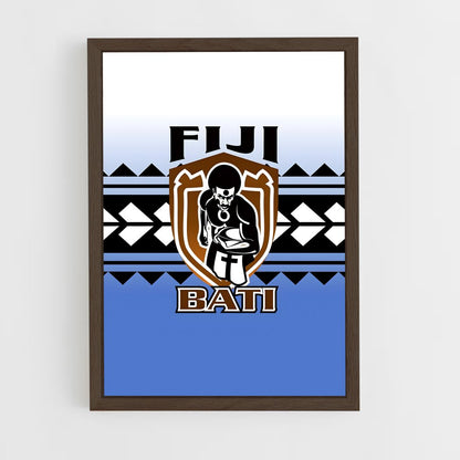 ap-fiji national rugby team-1 cadre Bois foncé