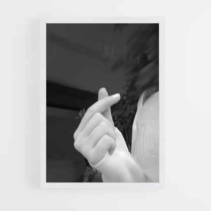 ap-finger heart-5 cadre Blanc