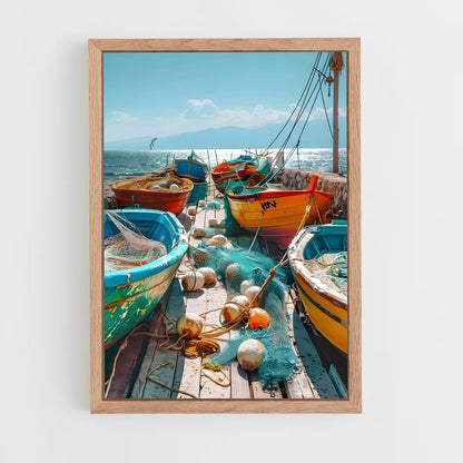 ap-fishing boats-5 cadre Bois clair