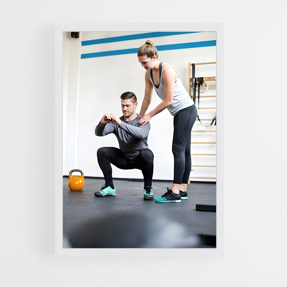 ap-fitness instructor-4 cadre Blanc