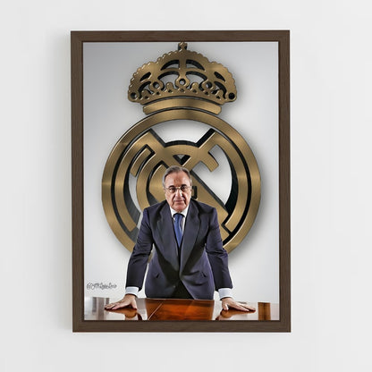 ap-florentino perez-2 cadre Bois foncé