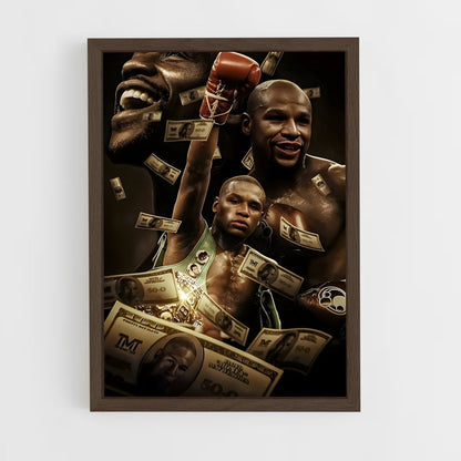 ap-floyd mayweather-3 cadre Bois foncé