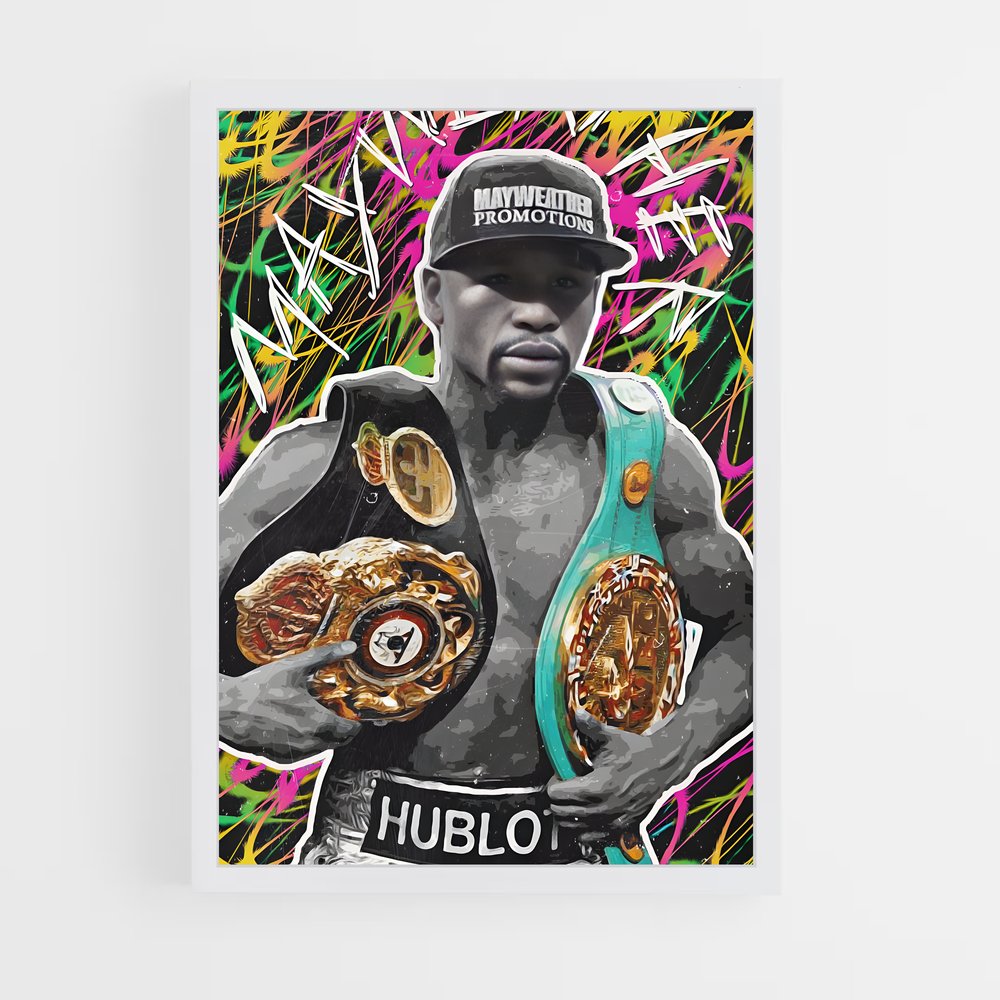 ap-floyd mayweather-4 cadre Blanc