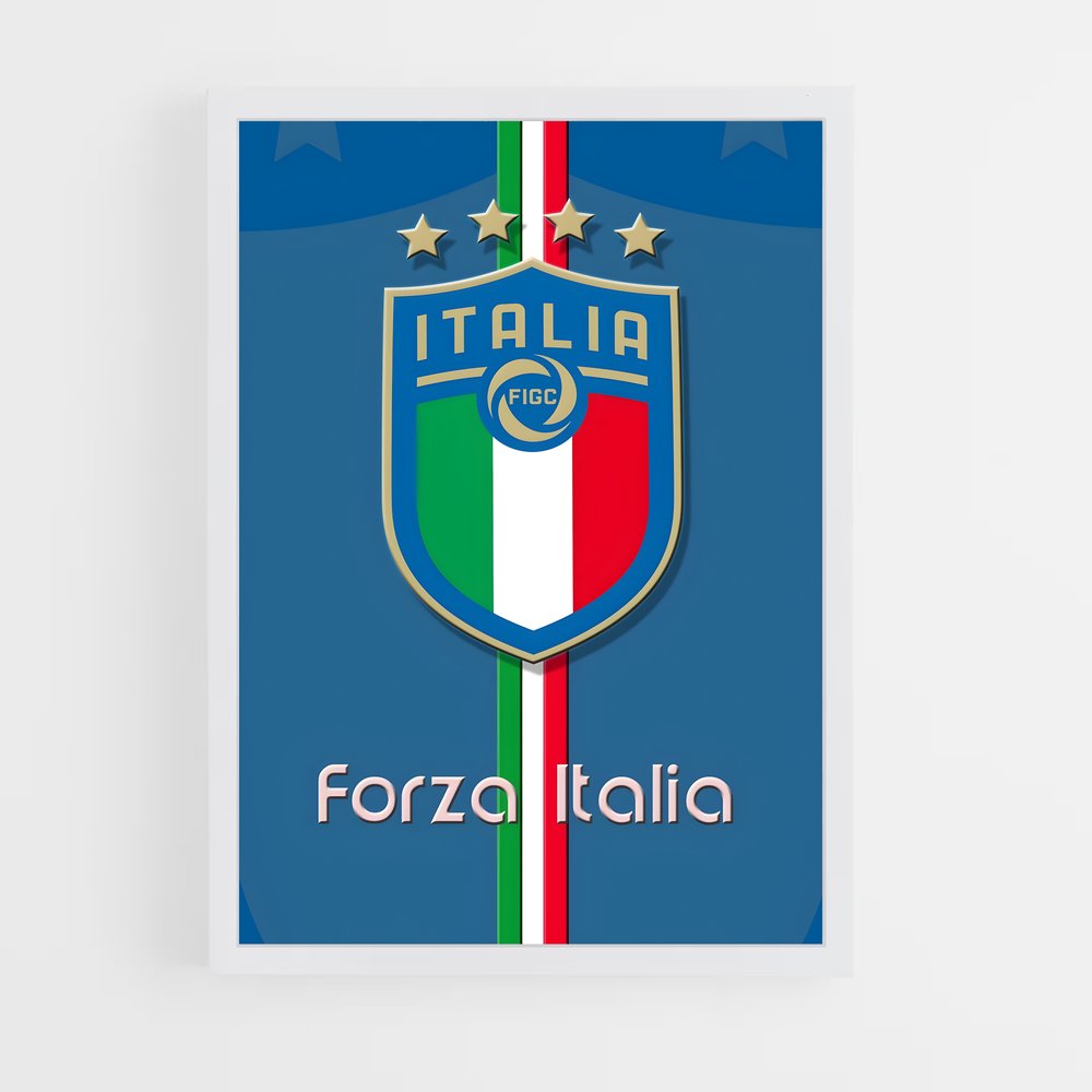 ap-forza italia-1 cadre Blanc