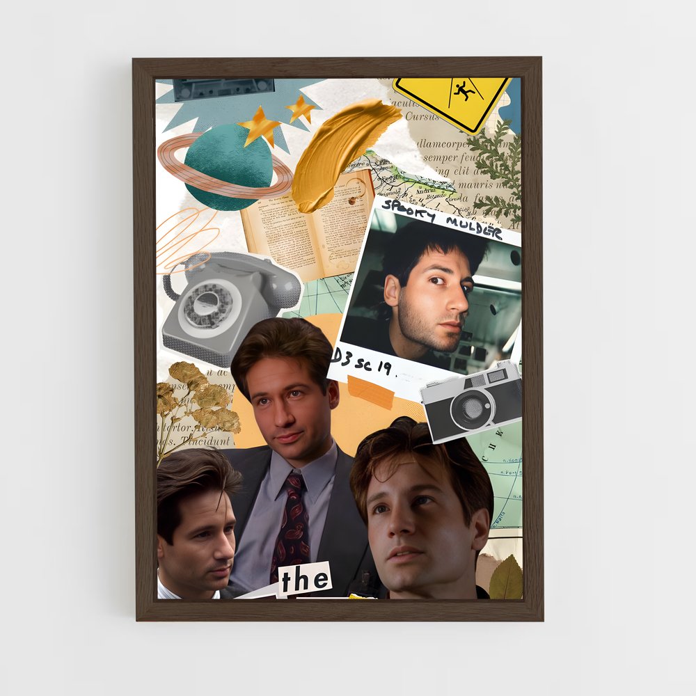 ap-fox mulder-5 cadre Bois foncé