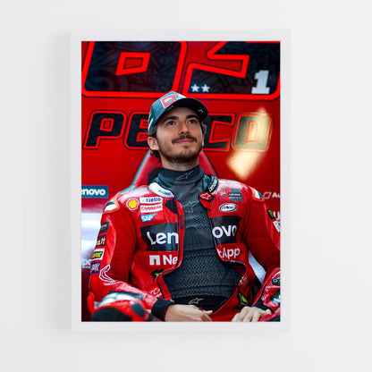 ap-francesco bagnaia-7 cadre Blanc