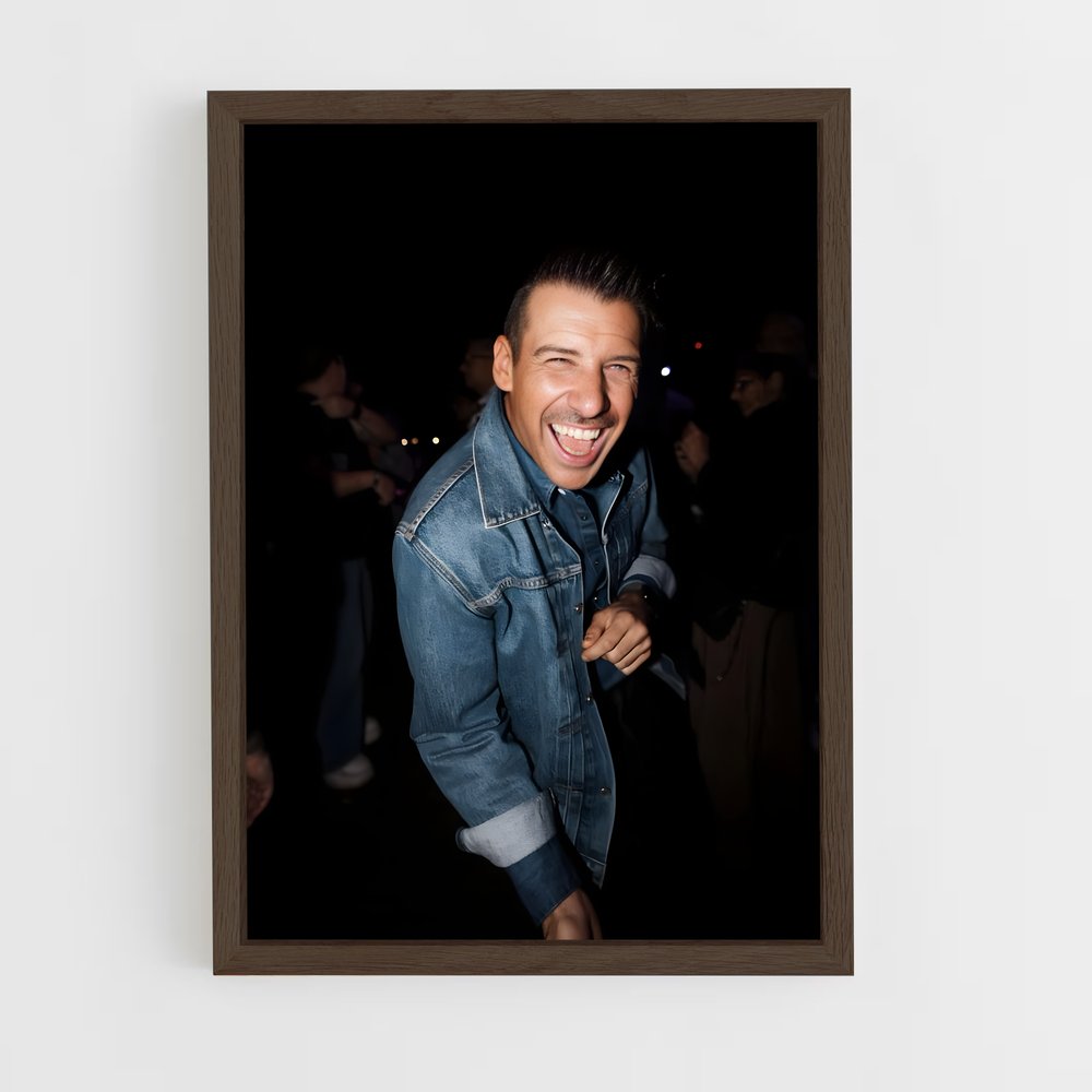 ap-francesco gabbani-2 cadre Bois foncé