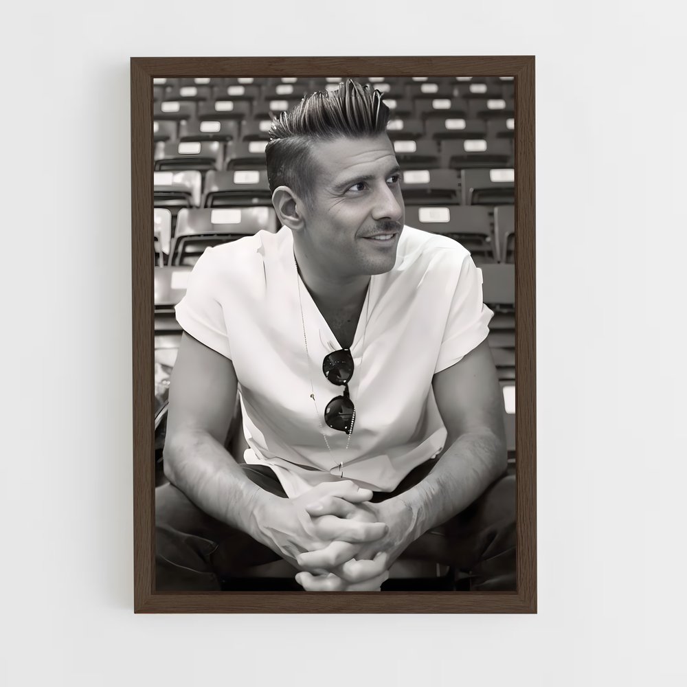 ap-francesco gabbani-5 cadre Bois foncé
