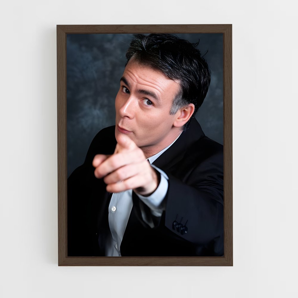 ap-franck dubosc-1 cadre Bois foncé