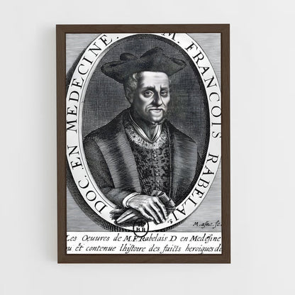 ap-francois rabelais-3 cadre Bois foncé