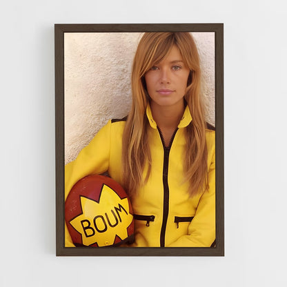 ap-francoise hardy-2 cadre Bois foncé