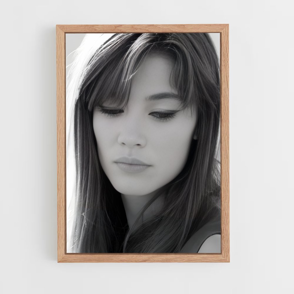 ap-francoise hardy-3 cadre Bois clair