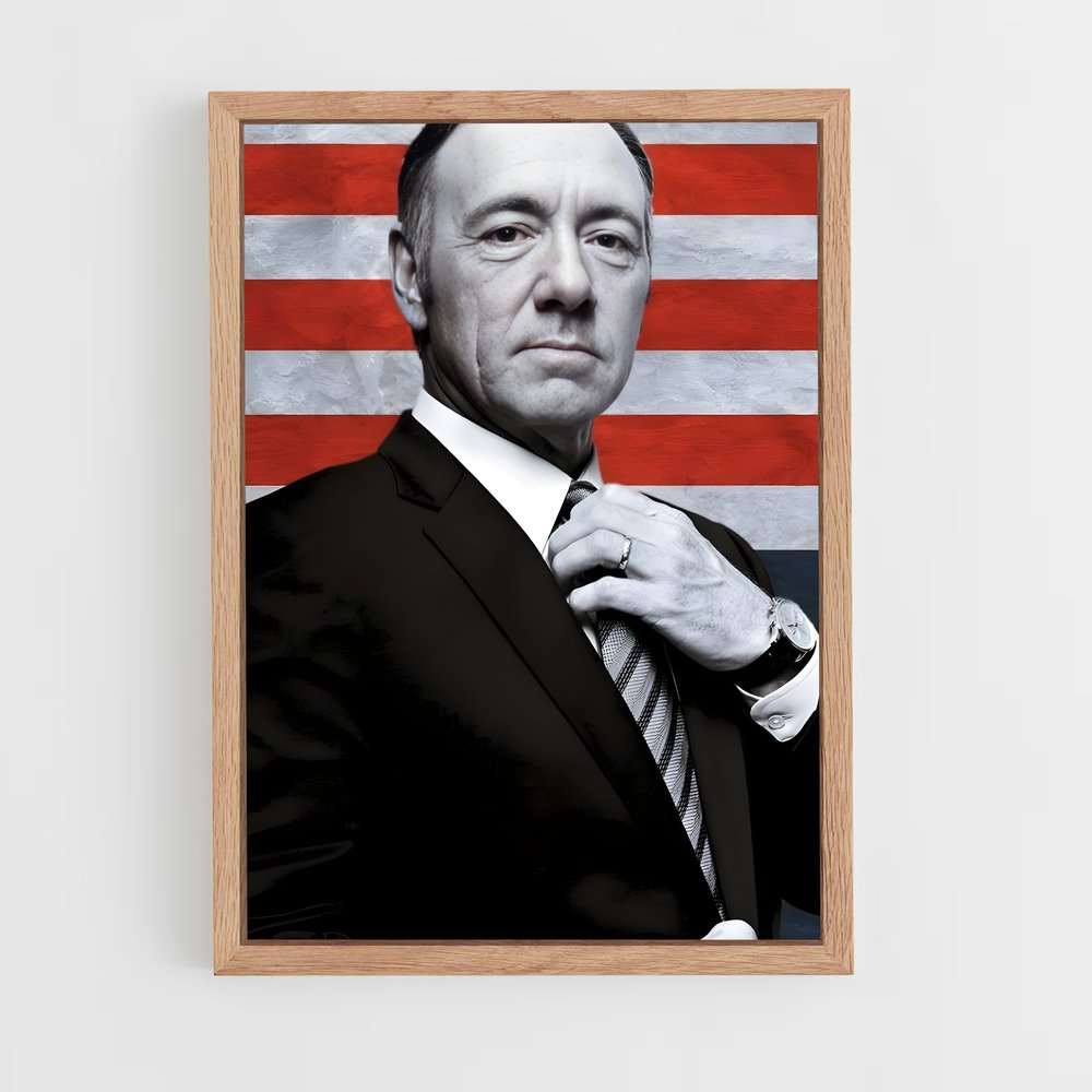 ap-frank underwood-1 cadre Bois clair