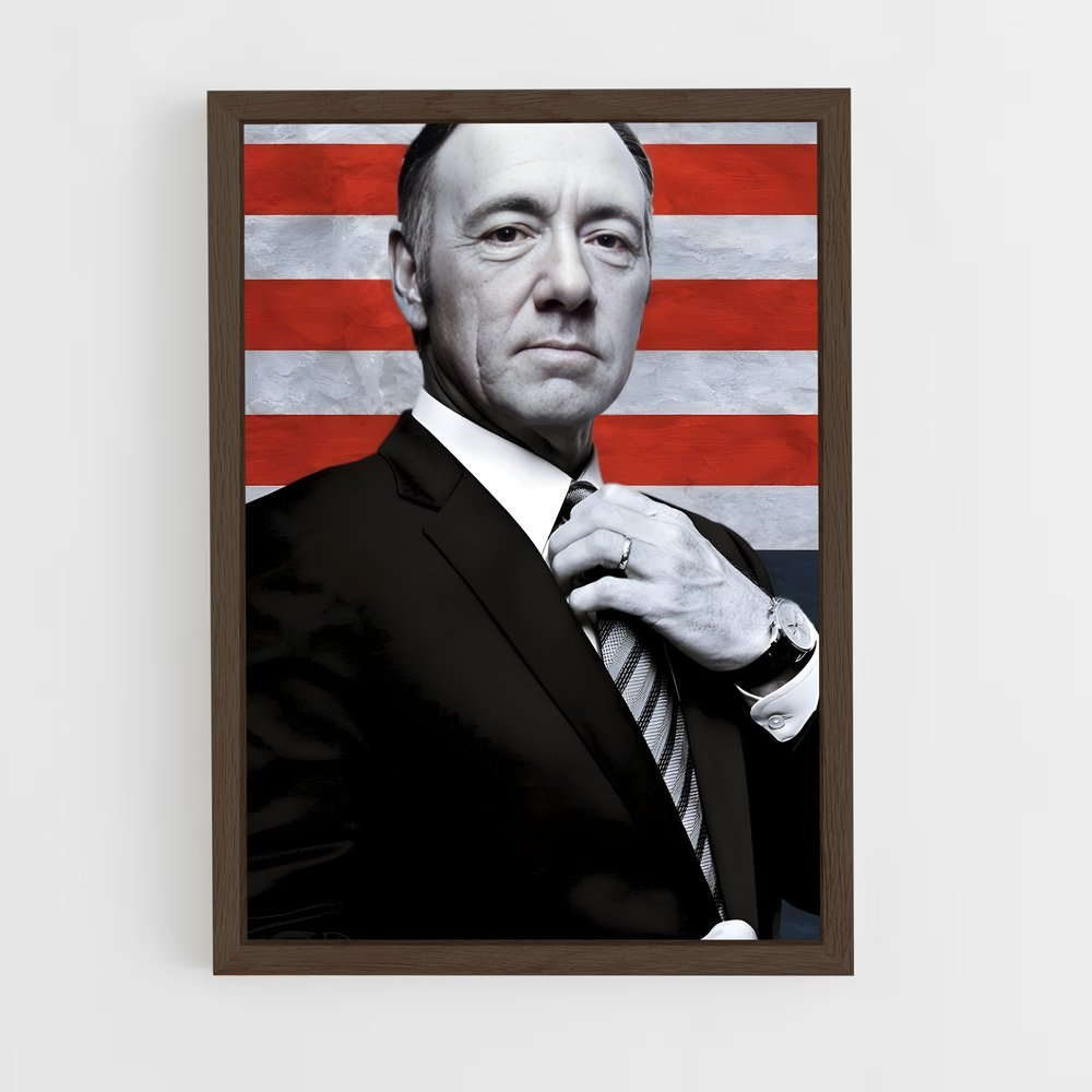 ap-frank underwood-1 cadre Bois foncé