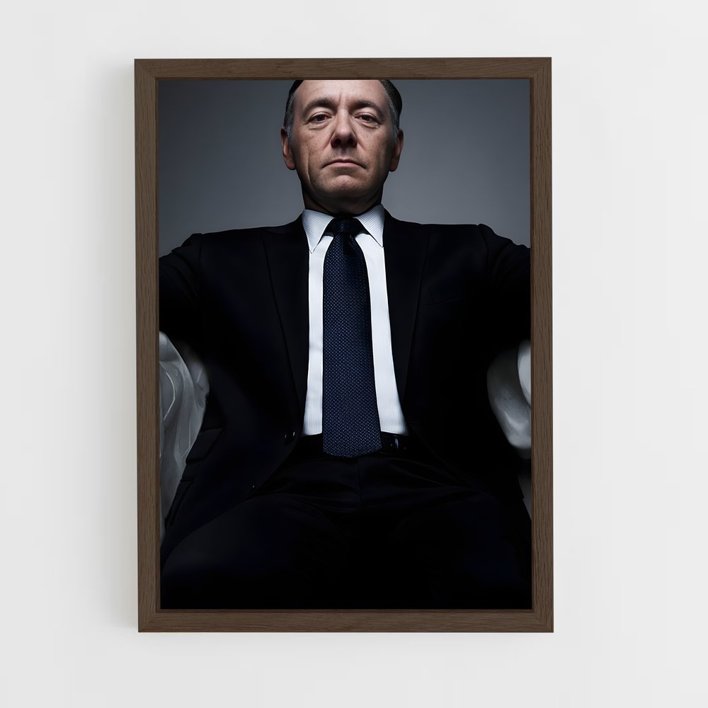 ap-frank underwood-2 cadre Bois foncé
