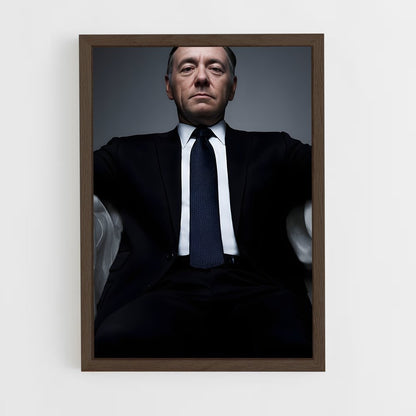 ap-frank underwood-2 cadre Bois foncé