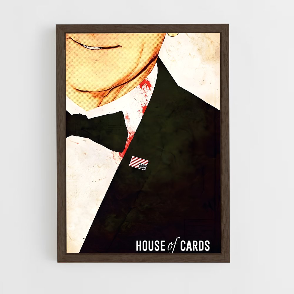 ap-frank underwood-4 cadre Bois foncé