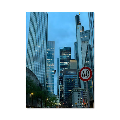 Poster Skyline de Frankfurt