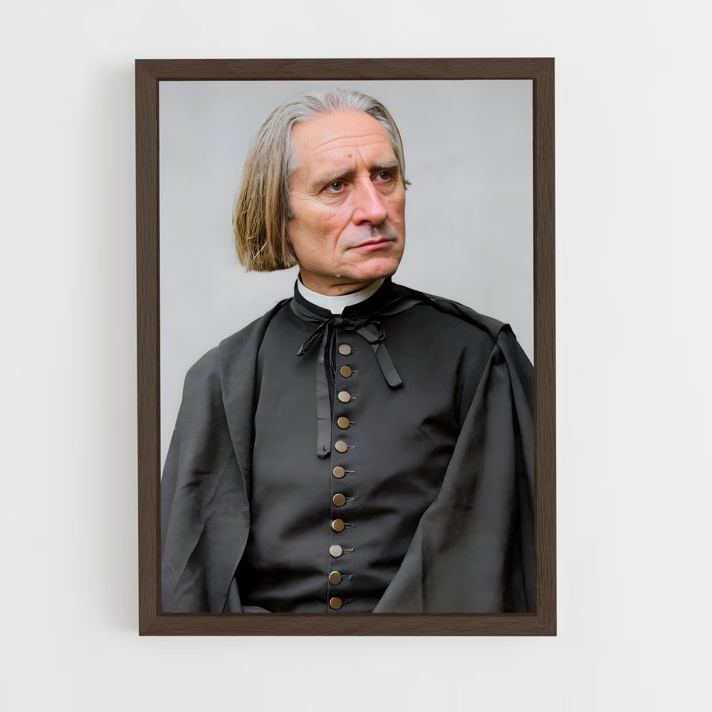 ap-franz liszt-3 cadre Bois foncé